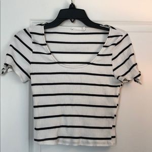 Striped crop top